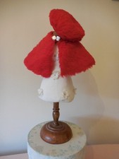 lovely Vintage Red Faux Fur