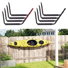 4PCS Black Kayak Wall Mount