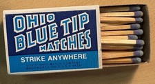 Ohio Blue Tip Matches Vintage