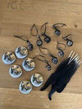 Yule Tree , Pagan,Wiccan decorations.Taxidermy Crows feet, handmade sun/moons