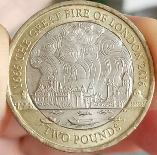 Great fire london - of, coin