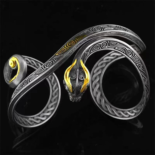 Viking dragon bracelet - bracelet, retro