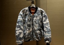 Rough Simmons Black and White Neo-Tokyo Bomber Jacket