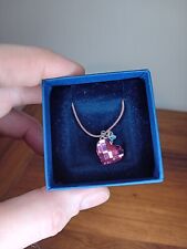 Swarovski Pink Heart Necklace BNIB