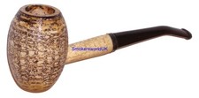 Original Missouri Country Gentleman 6mm Filter Corn Cob Pipe Bent NEW