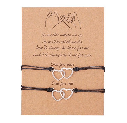 2pcs pinky promise - promise, bracelet
