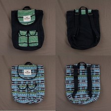 Hollister Women's Colorful Embroidered Backpack Book Bag by Abercrombie NWT!