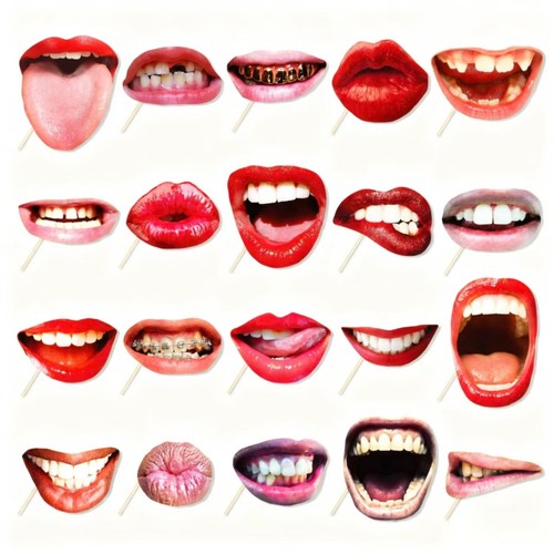 Funny mouth photo booth - photo, prop