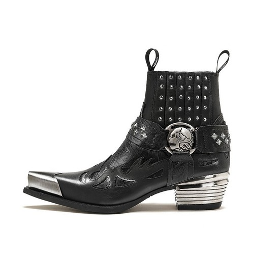New rock black ankle - black,