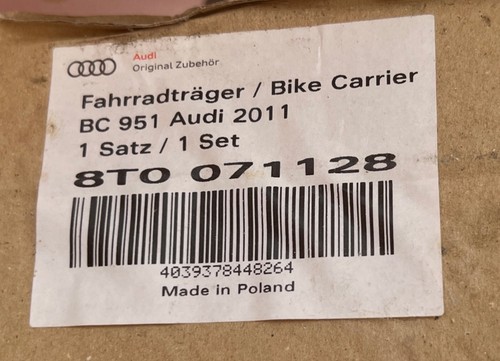 Genuine audi bicycle bike - audi, q7