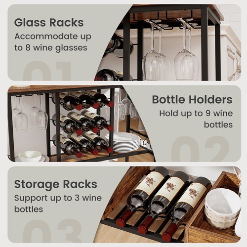 Tiers bar cart home - bar,