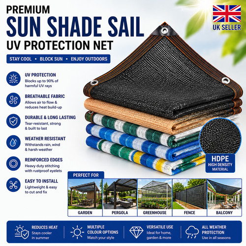 Sun shade sail net cloth - shade,