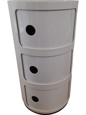 Kartell Anna Castelli Componibili Storage Unit 3 Tier White