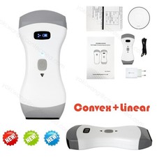 Handheld Color Doppler Ultrasound Convex+Linear 2 Probes IOS Android Wireless