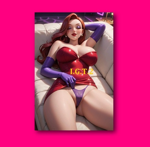 Fridge magnet jessica rabbit - jessica,
