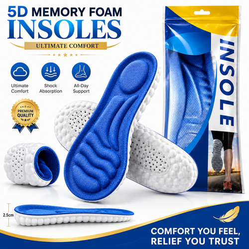 Memory foam shoe insoles - memory, for