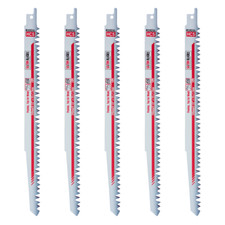 5 x Saxton 240mm Reciprocating wood Sabre Saw Blades R1021L for Bosch Makita etc