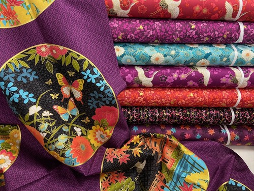 Makower hikari cotton fabric - cotton,