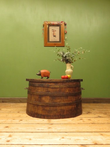 Antique coopered pig - antique,