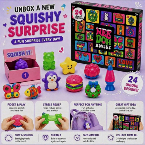 Needoh squishy surprise advent - squishy,