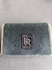 ROLLS ROYCE 2x - FOOT STOOL IN GREEN WITH CREAM PIPING