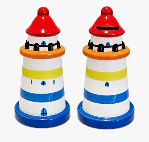 Ceramic lighthouse money - lighthouse,