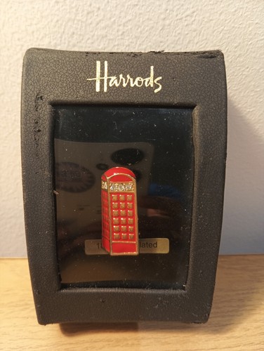Harrods london red telehone - london,