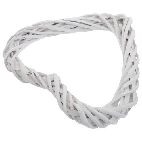 Reusable white rattan - rattan, heart