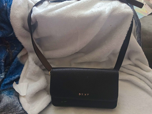 Dkny black pebbled - dkny, belt