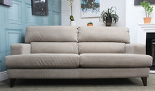 G PLAN ROMILLY 3 SEATER SOFA IN TAUPE FABRIC. RRP £1345.