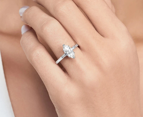 Engagement ring 950 platinum - engagement,