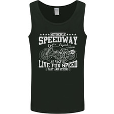 Motorcycle Speedway Motorcycle Biker Motorbike Mens Vest Tank Top