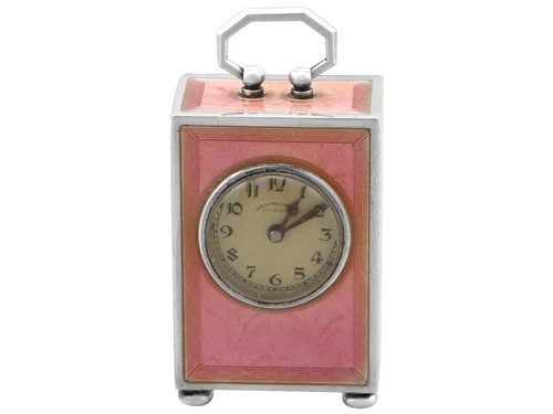 Antique swiss silver enamel - swiss,