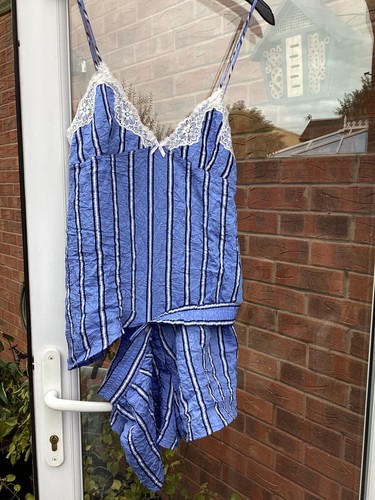 Bnwt zara striped blue creased - blue,