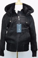 Black frost genuine sheepskin - black,