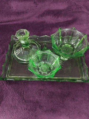 Vintage style green uranium - style,