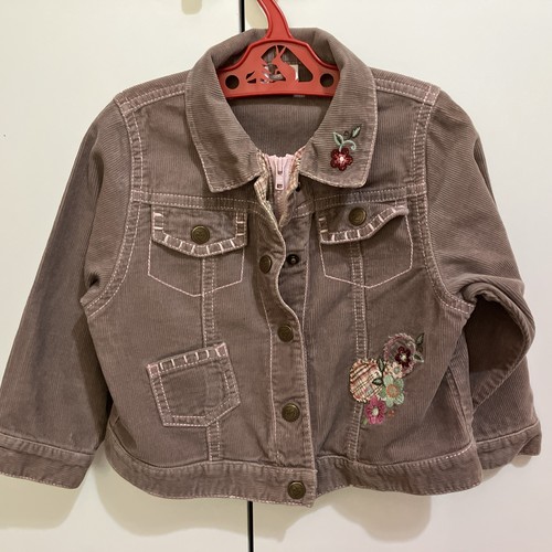 Girls next beige pink corduroy - beige,