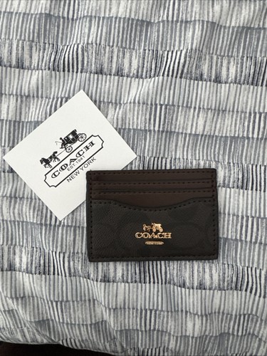 Coach women leather card - leather,