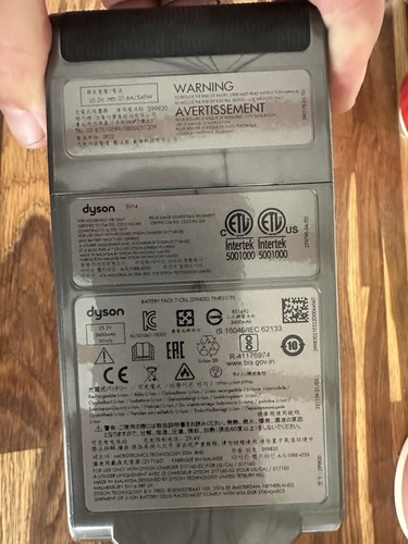 Dyson vacuum cleaner battery - dyson,