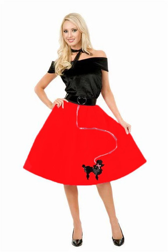 Charades red poodle skirt - charades,