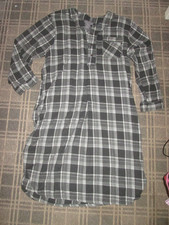 Protocol MEN'S SIZE XL 42-48" CHEST NIGHTSHIRT NIGHTGOWN VINTAGE 80's PLAID