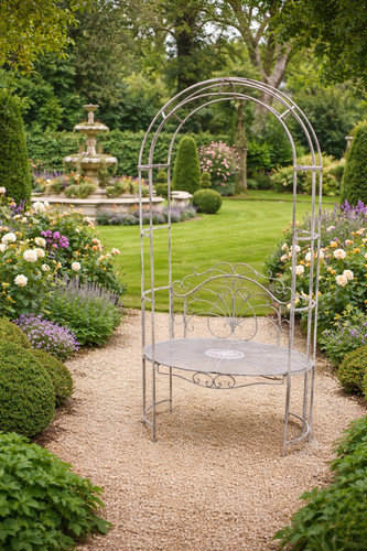 Antique grey arch - grey, seat