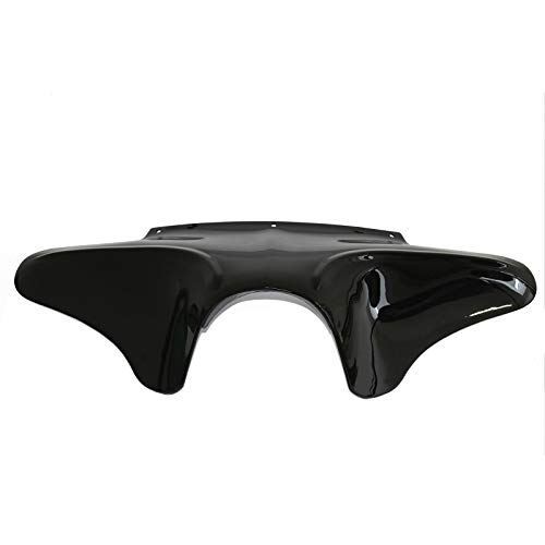 Gloss black headlight batwing - black,