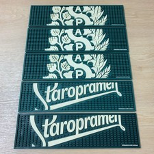 Staropramen Pilsner Branded Beer Bar Runner Drip Mats Set of 5 37cm x 10cm