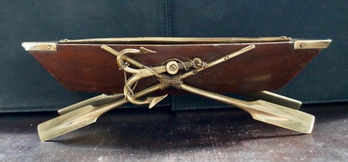 Antique rowing boat cruet - antique,