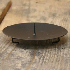 Black Round Metal Spike Candle