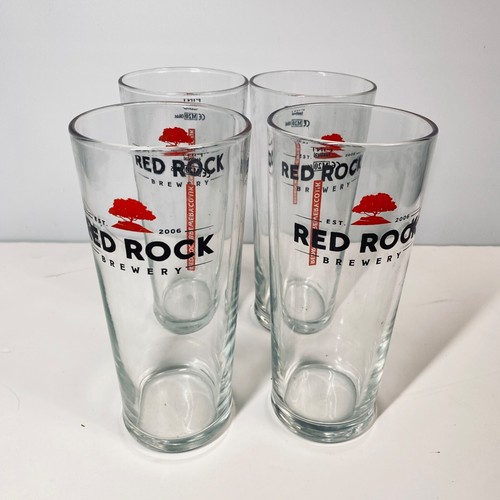 Red rock brewery pint glass - pint, x