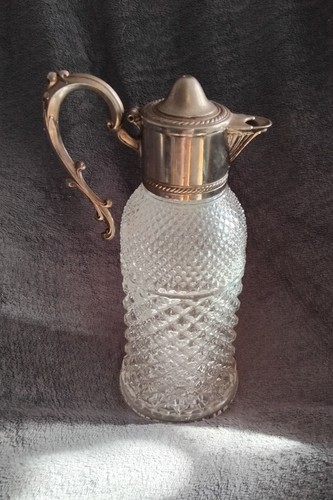 Italian vintage decanter glass - italian,