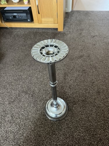 Vintage chrome tall ashtray - chrome,