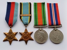 WW2 AIRCREW EUROPE MEDAL SET to  Ken Read K.I.A (Genuine, Full Size & Un-Named)